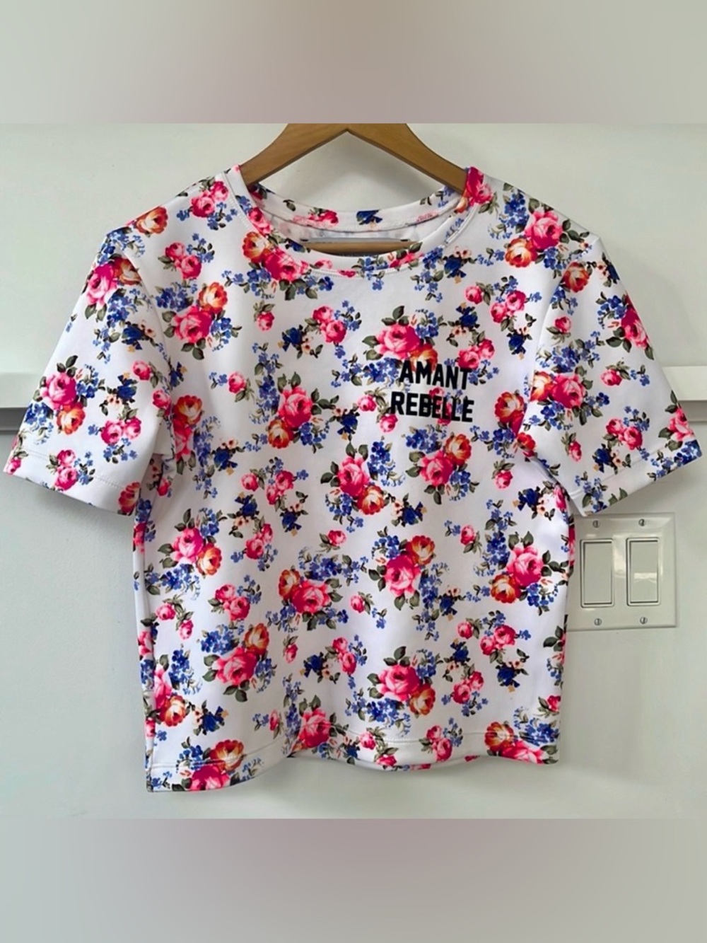 Parts + Labor Amant Rebelle Floral Print Short Sleeve